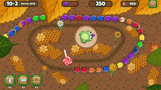 Zone 10, Royal Hive: the chain circles a golden honeycomb at the heart of the hive.