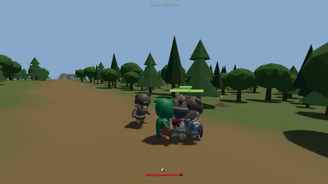 Melee against a bear, an orc and a skeleton at once.